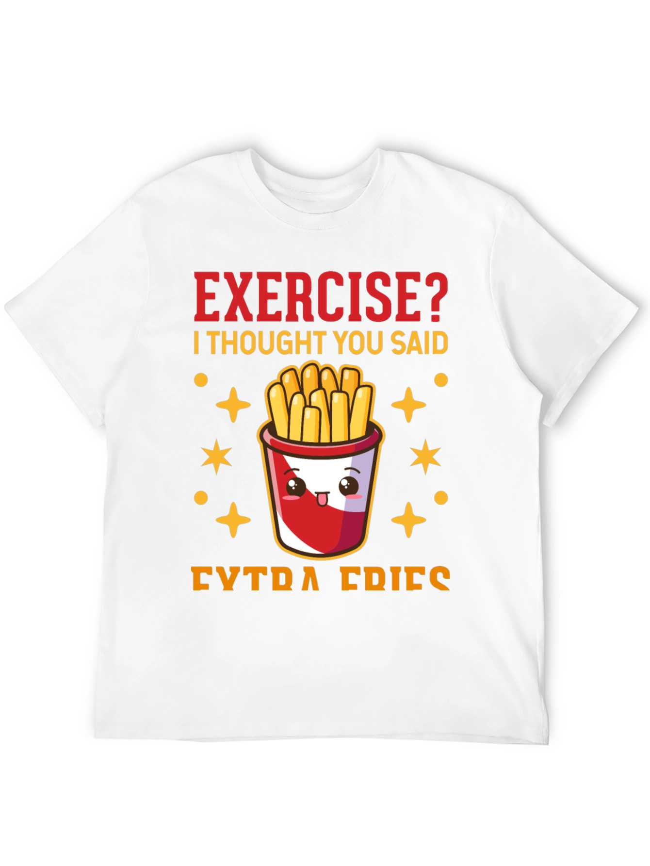 Funny Exercise? Extra Fries Graphic Tee