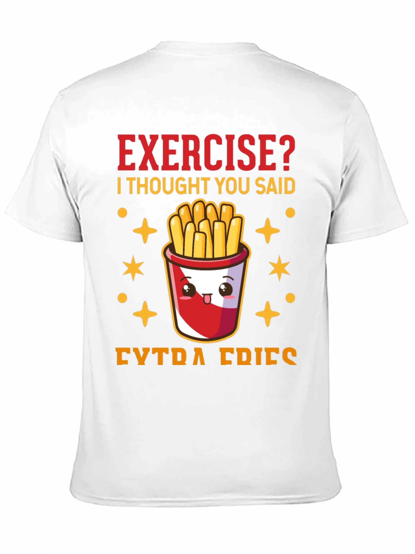 Funny Exercise? Extra Fries Graphic Tee
