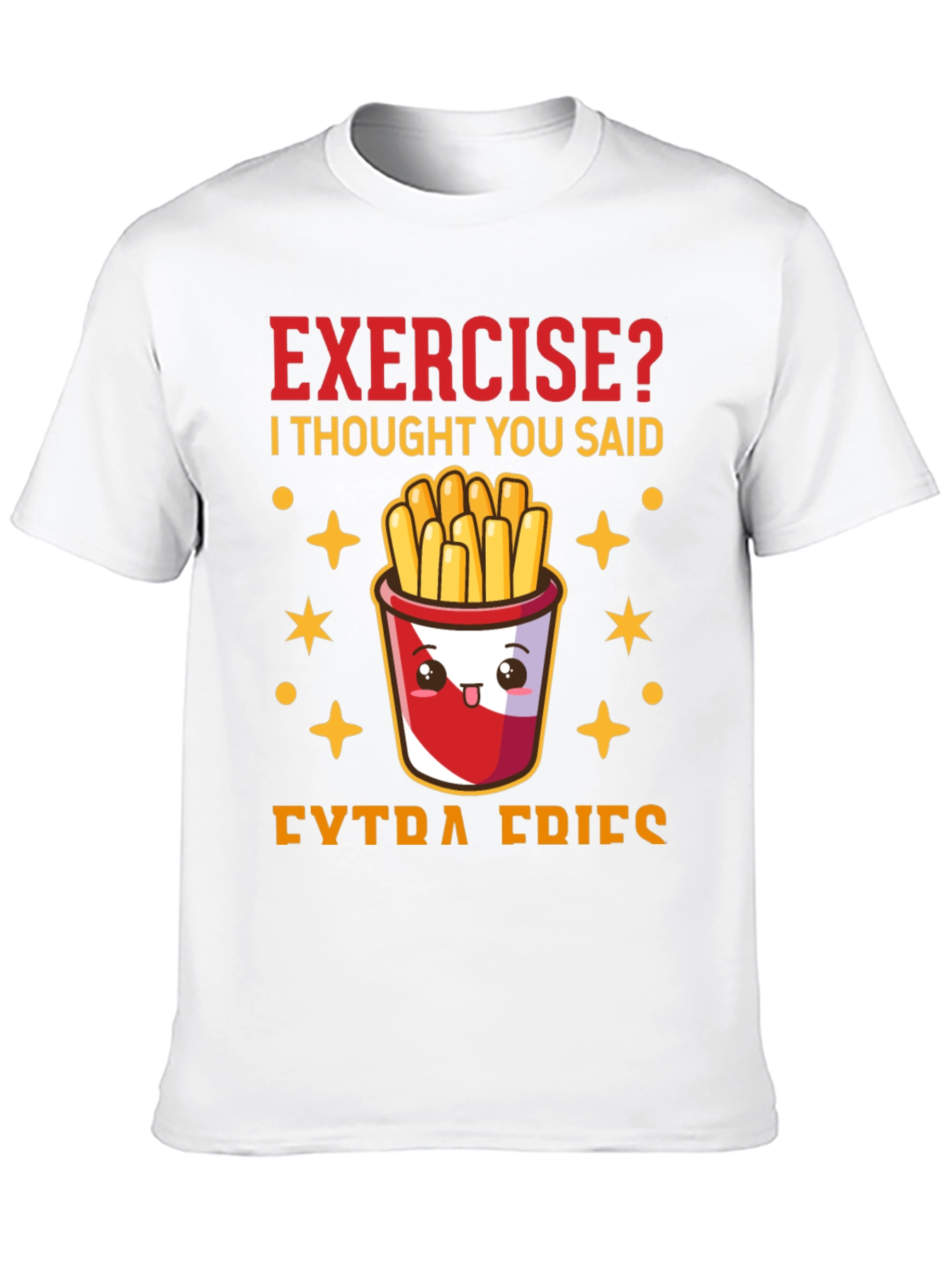 Funny Exercise? Extra Fries Graphic Tee
