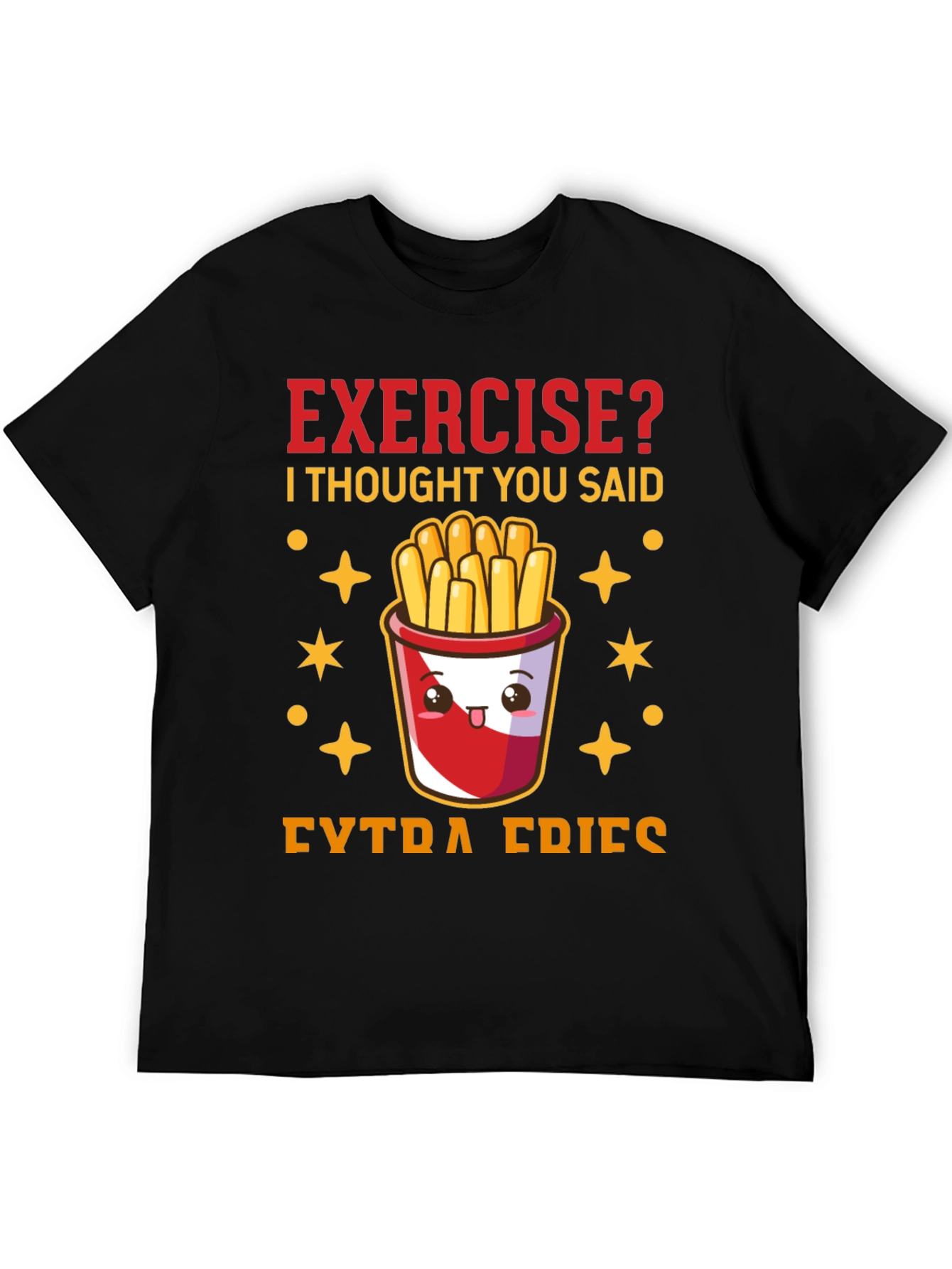 Funny Exercise? Extra Fries Graphic Tee