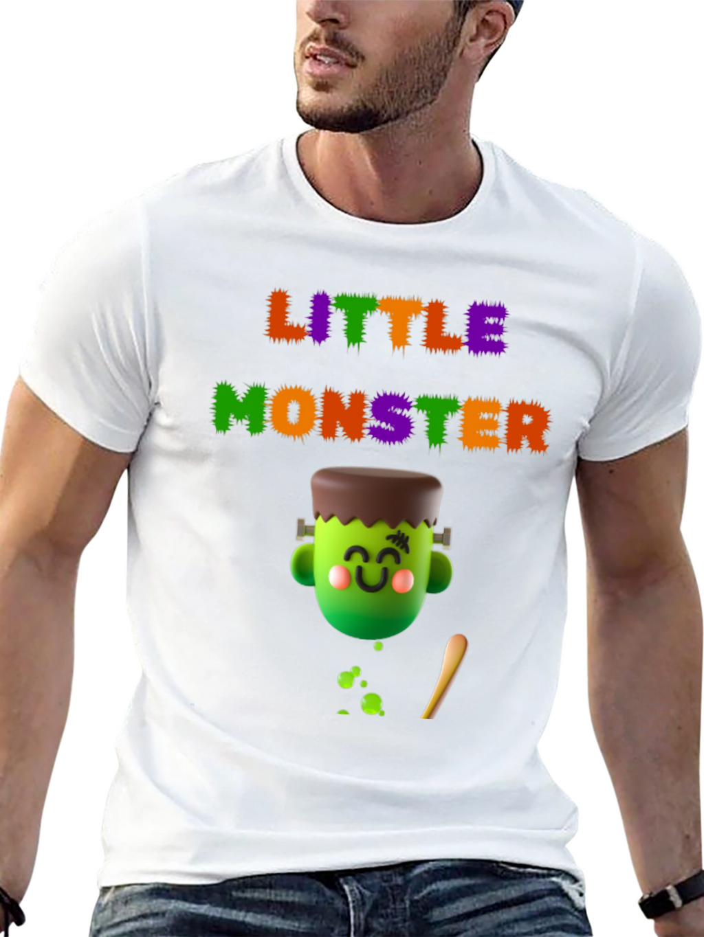 Little Monster Graphic Tee - Halloween Fun