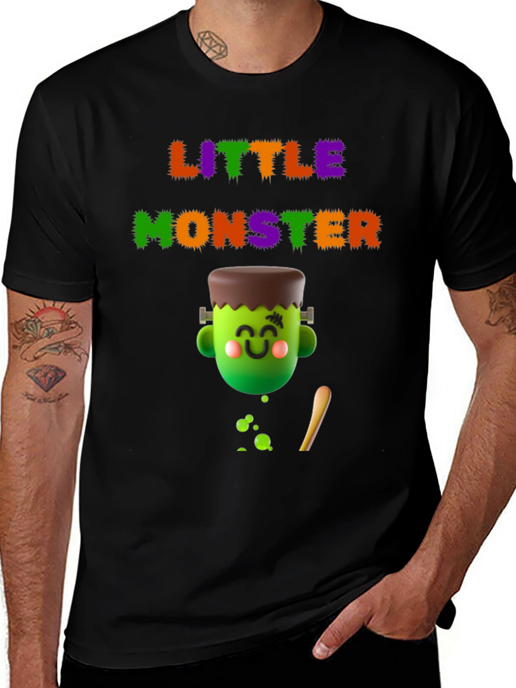 Little Monster Graphic Tee - Halloween Fun