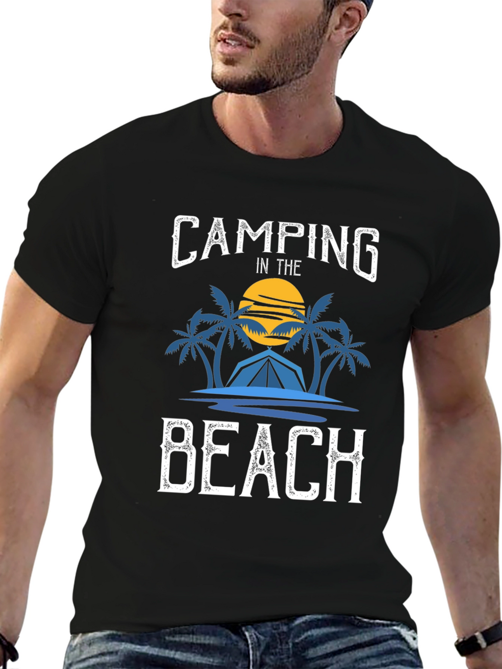 Camping on the Beach Graphic Tee
