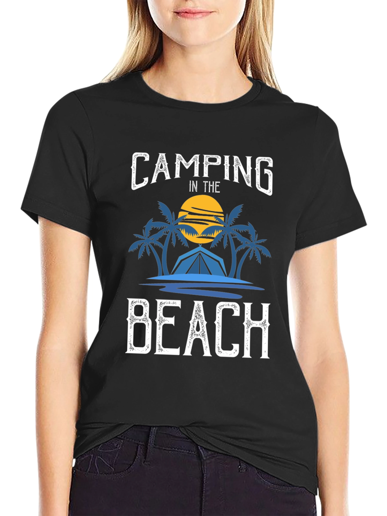 Camping on the Beach Graphic Tee