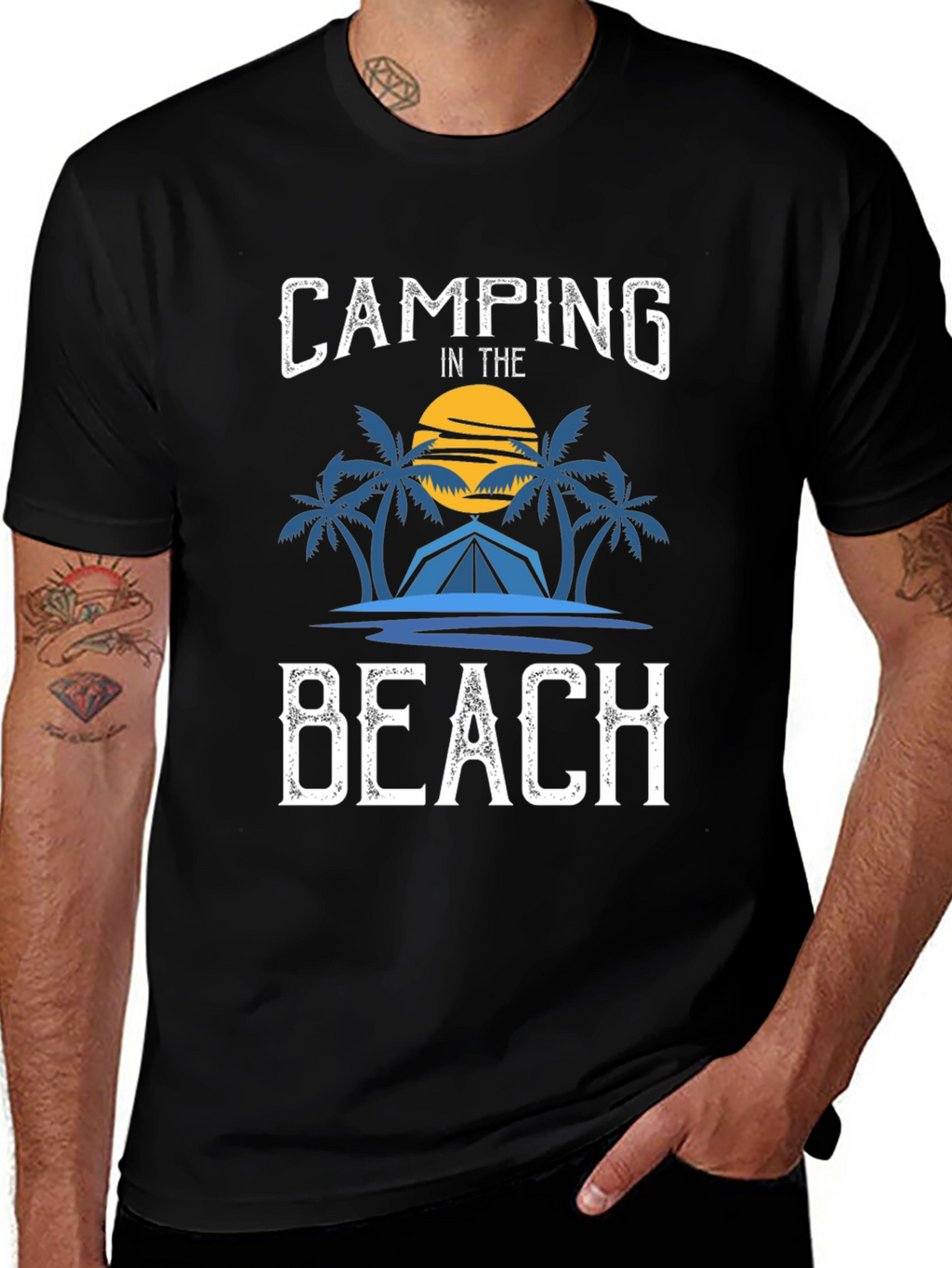 Camping on the Beach Graphic Tee