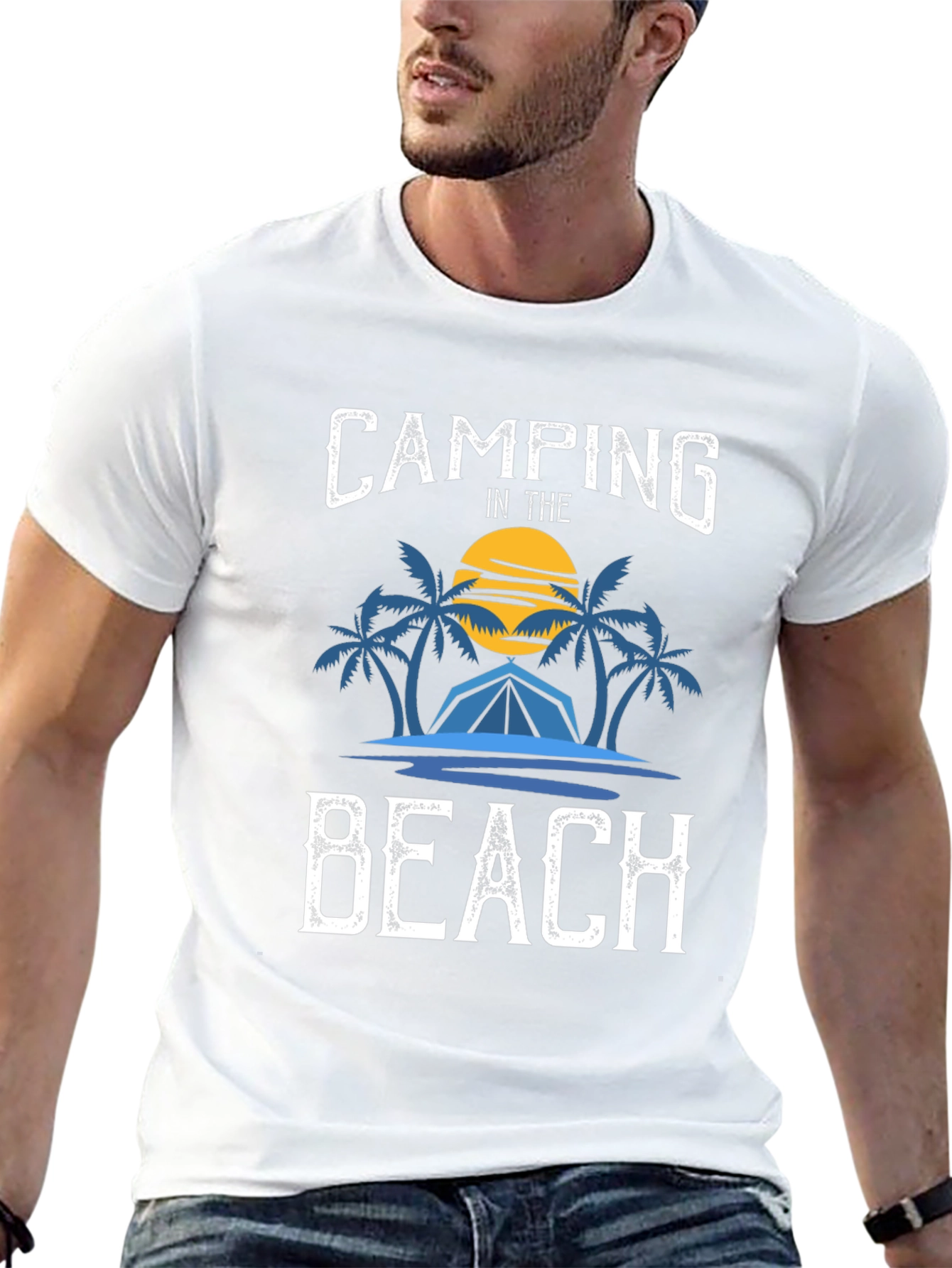 Camping on the Beach Graphic Tee
