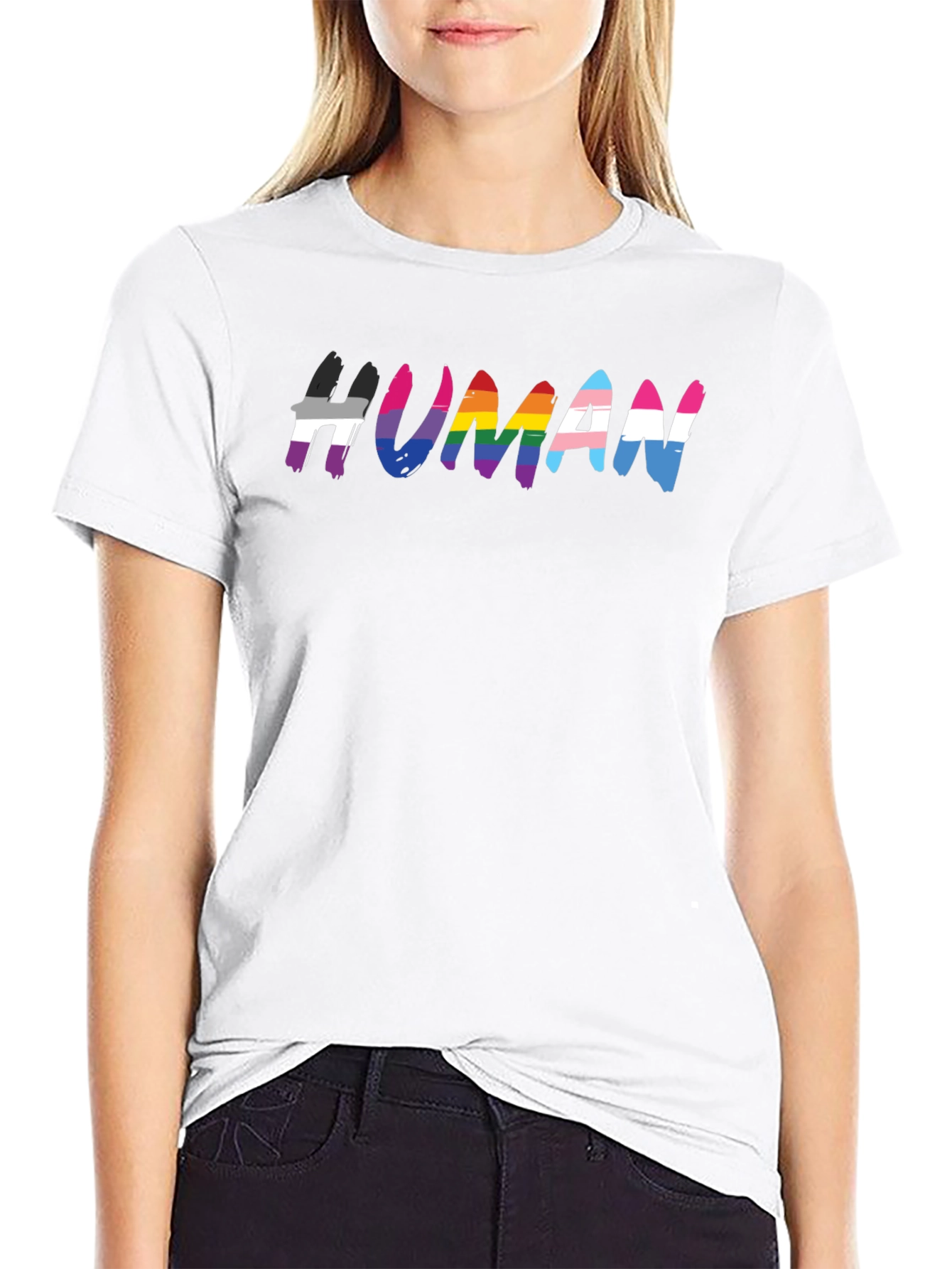 LGBTQ+ Pride Human T-Shirt