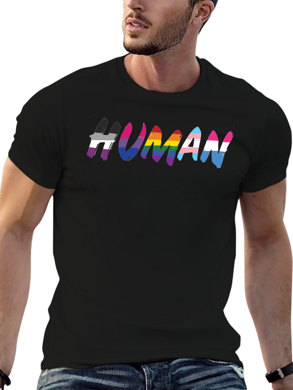 LGBTQ+ Pride Human T-Shirt