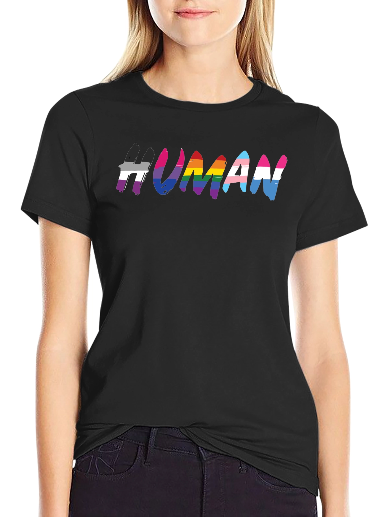 LGBTQ+ Pride Human T-Shirt