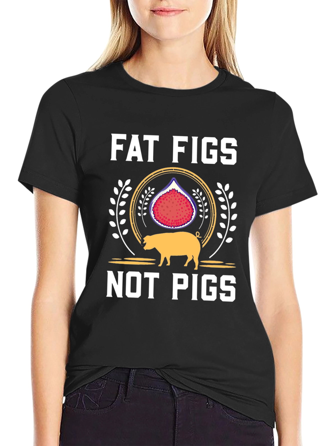 Fat Figs Not Pigs Graphic Tee