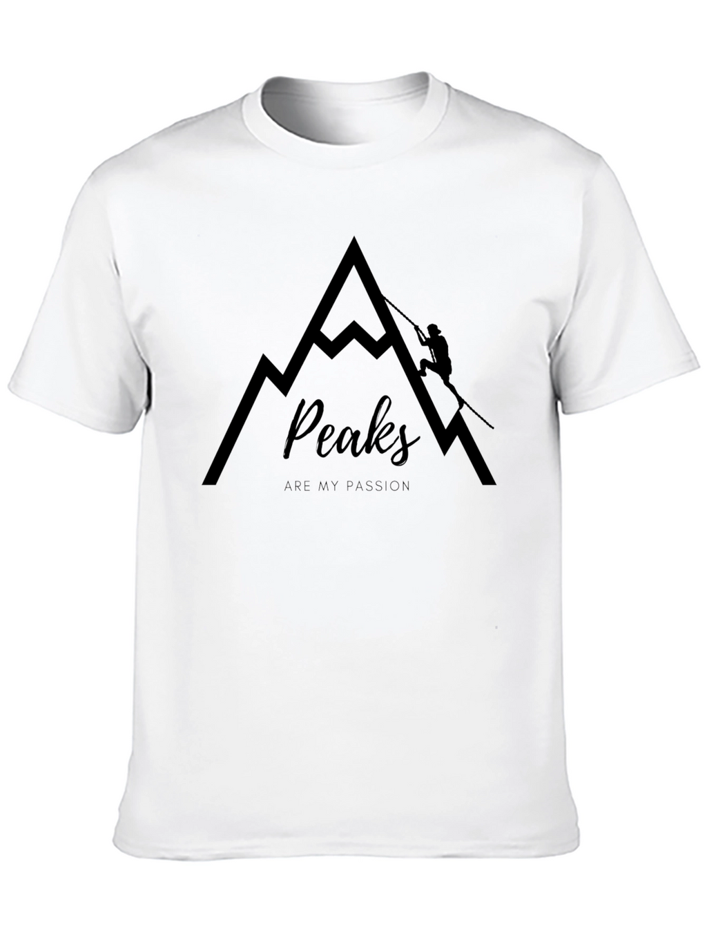 Peaks Are My Passion Black Graphic Tee