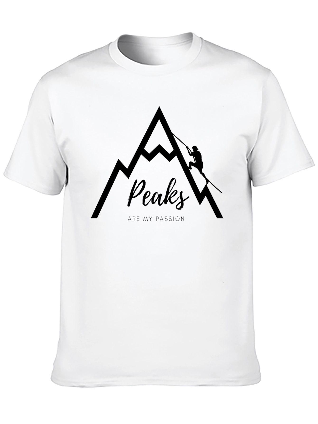 Peaks Are My Passion Black Graphic Tee