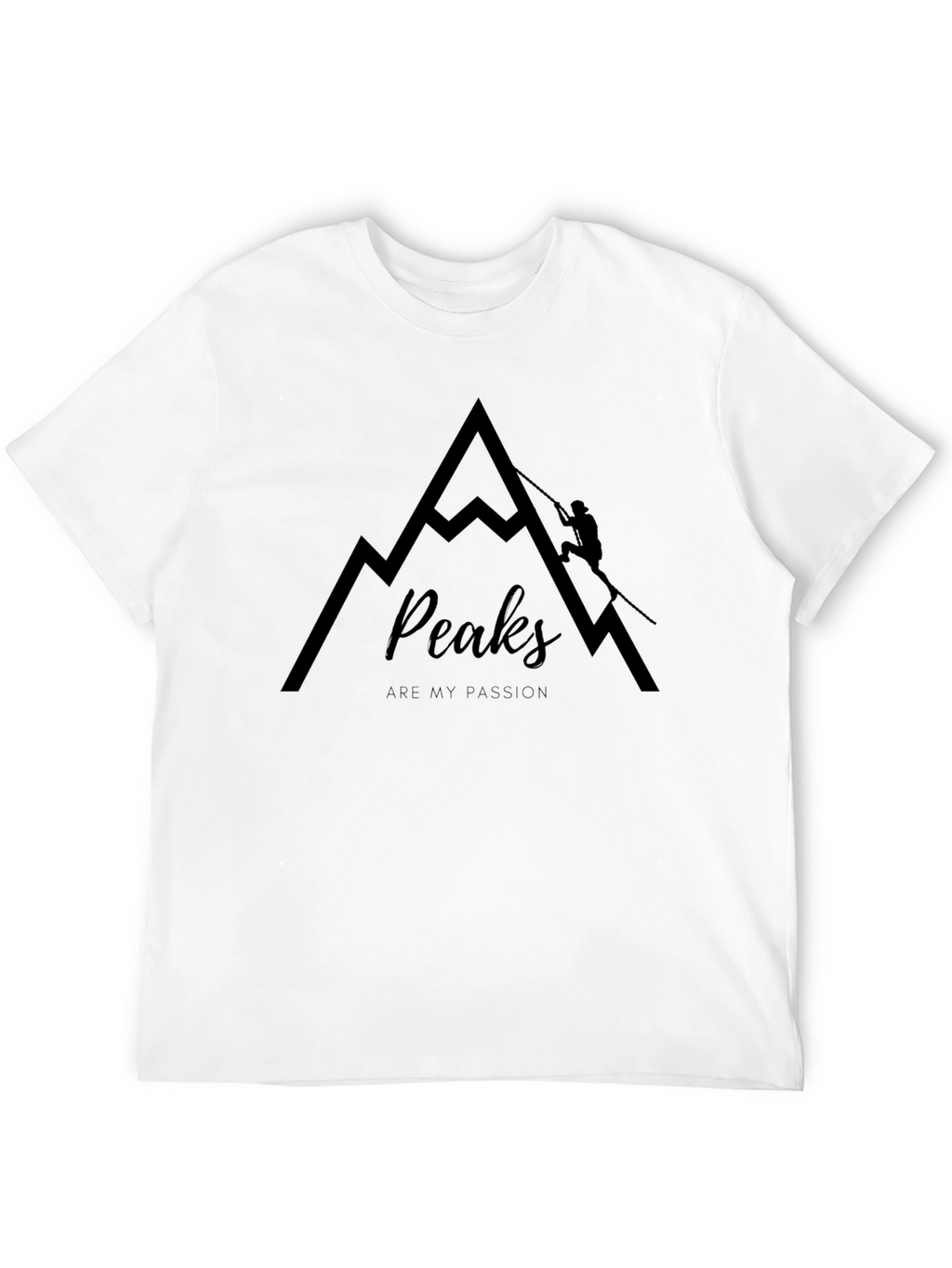 Peaks Are My Passion Black Graphic Tee