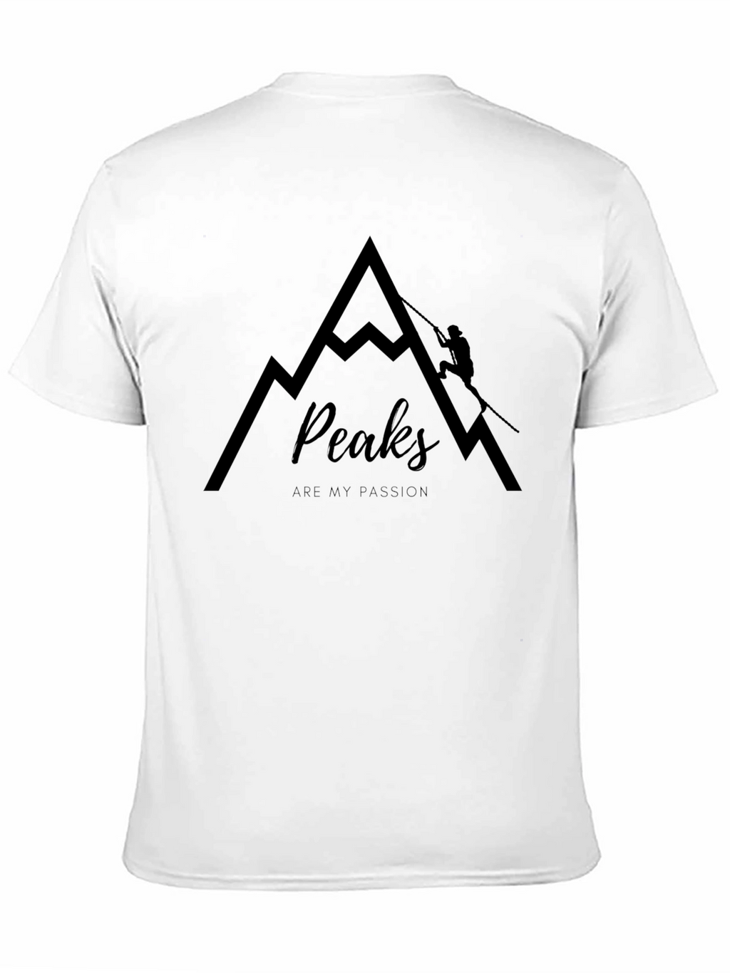 Peaks Are My Passion Black Graphic Tee
