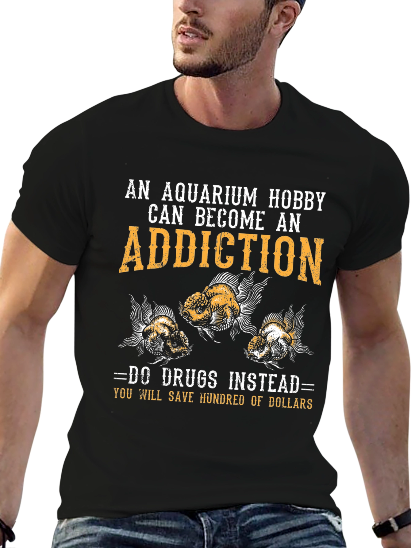 Aquarium Hobby Addiction T-Shirt - Funny Fish Keeper Tee