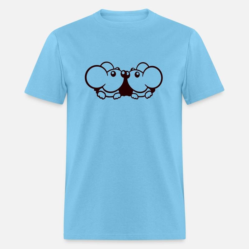 2 Mice Couple Two Love Valentine's Day Mouse Hole