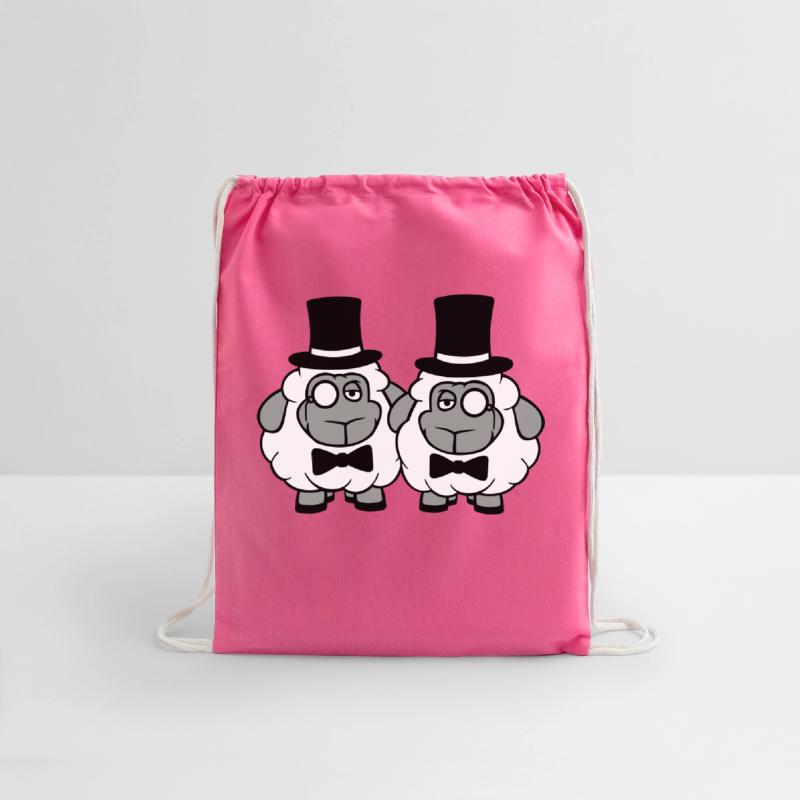2 Sheep Men Gentlemen Top Hat Monocle Sir Two Mr.