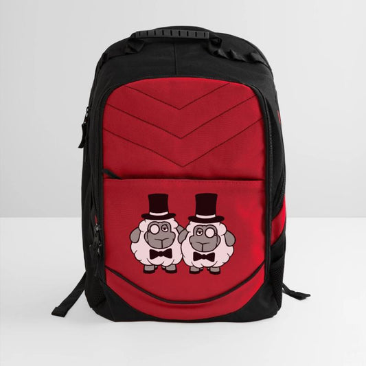 2 Sheep Men Gentlemen Top Hat Monocle Sir Two Mr.