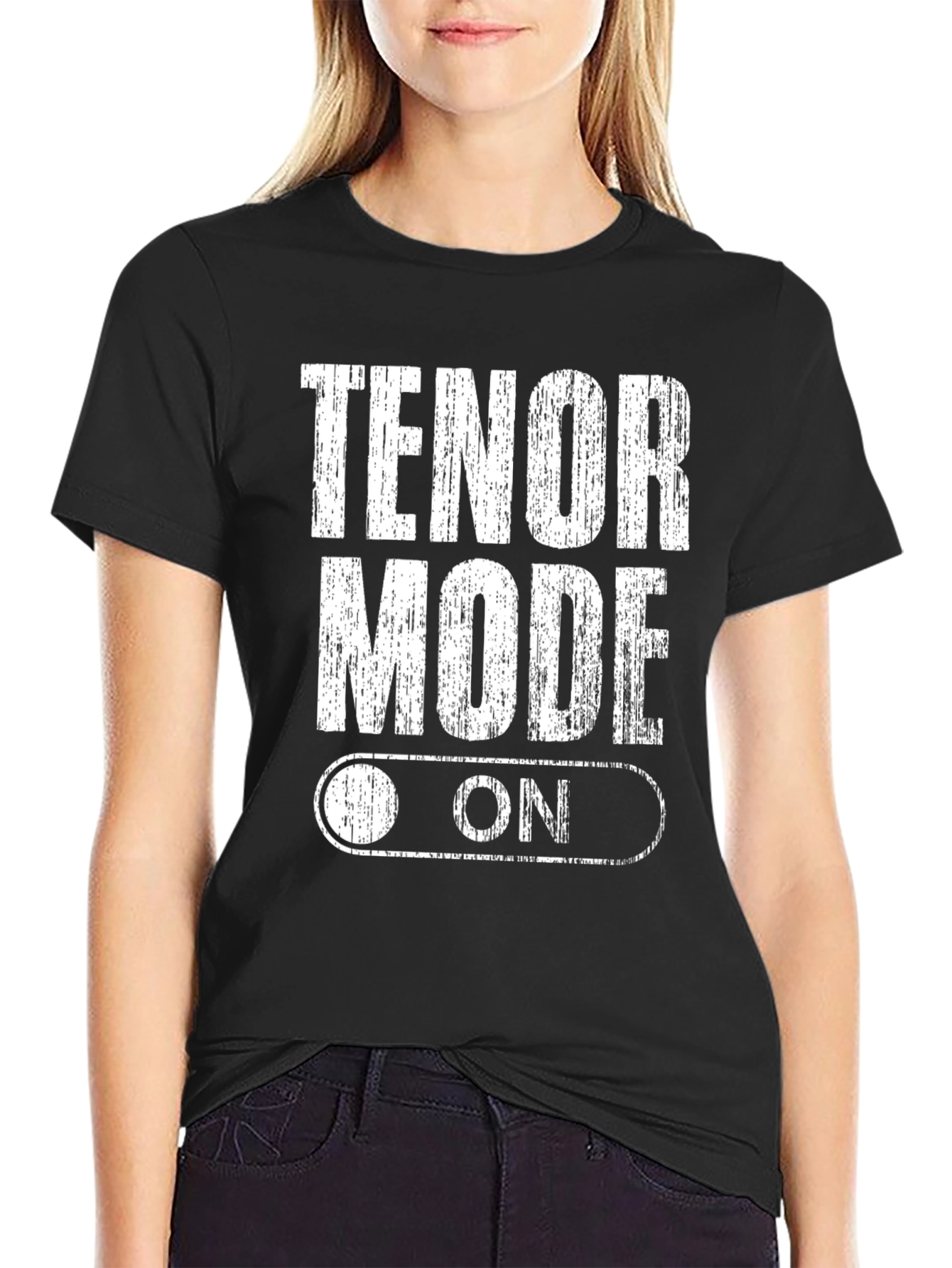 Tenor Mode On Graphic Tee - Singer Musician Shirt