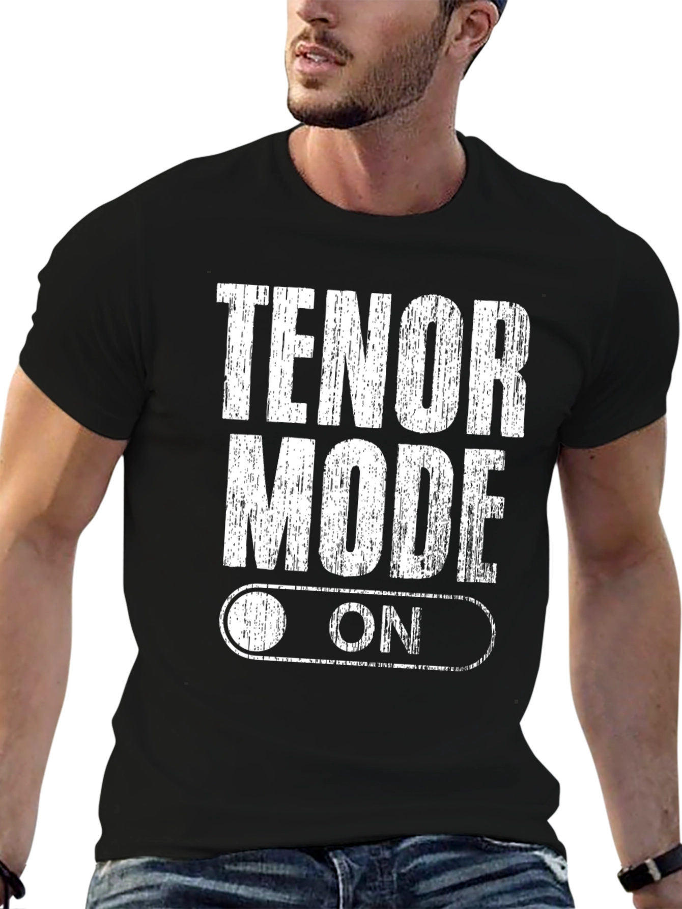 Tenor Mode On Graphic Tee - Singer Musician Shirt