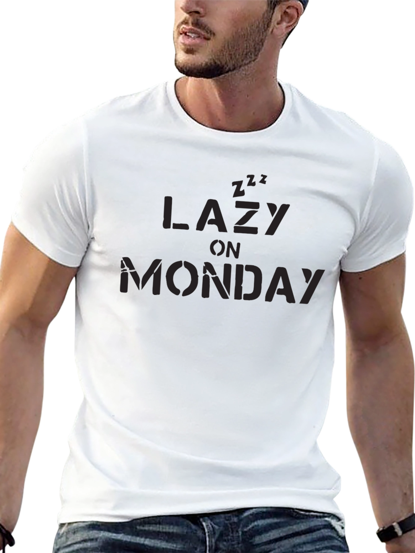 Lazy On Monday Black T-Shirt