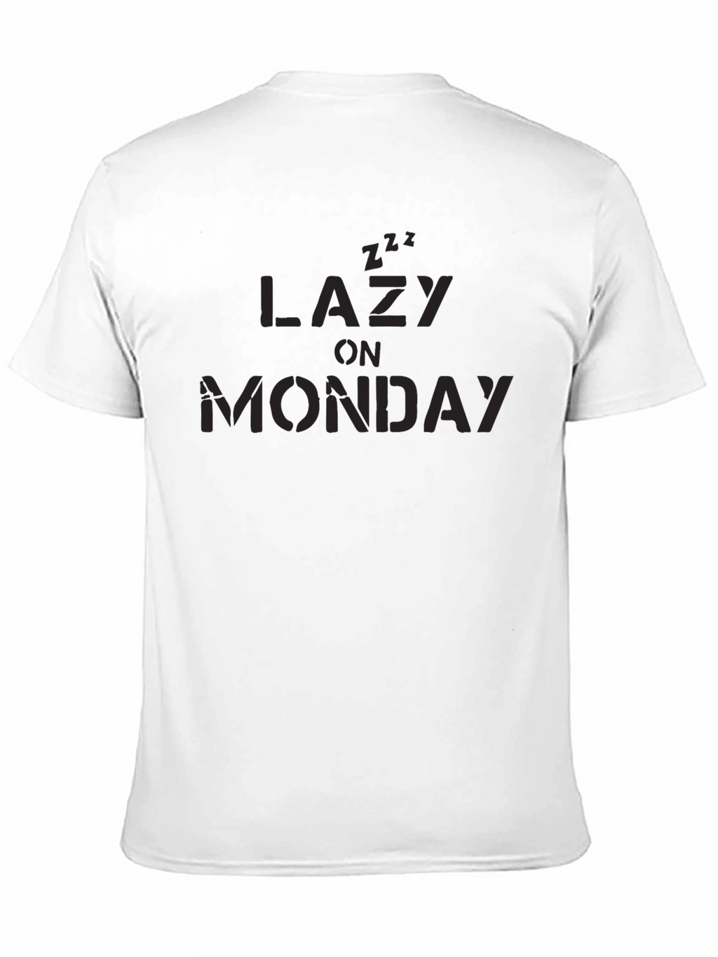 Lazy On Monday Black T-Shirt