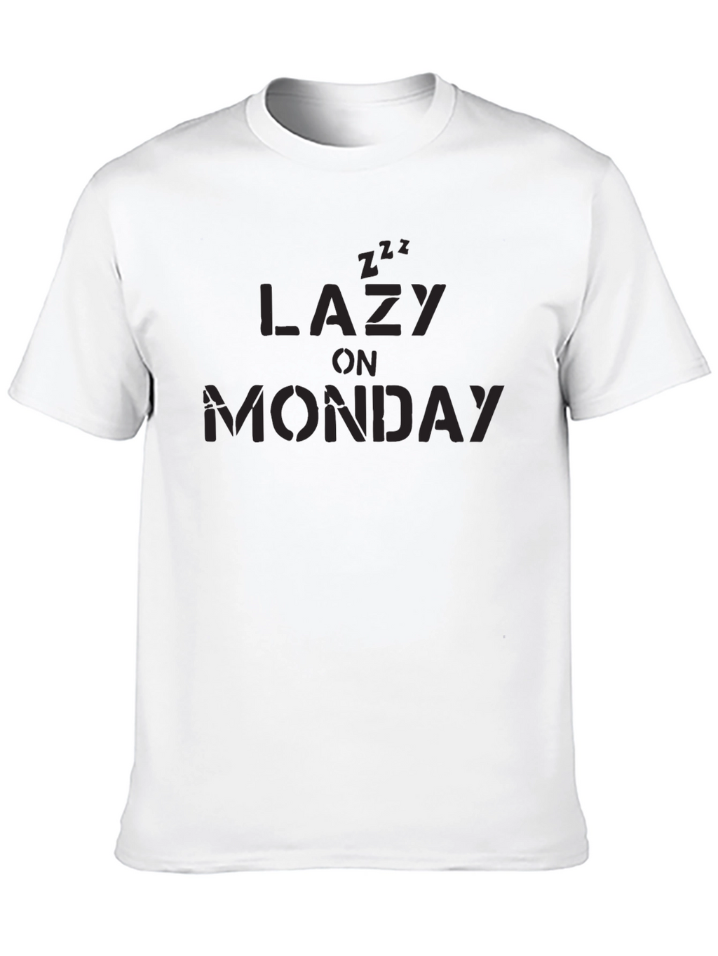 Lazy On Monday Black T-Shirt
