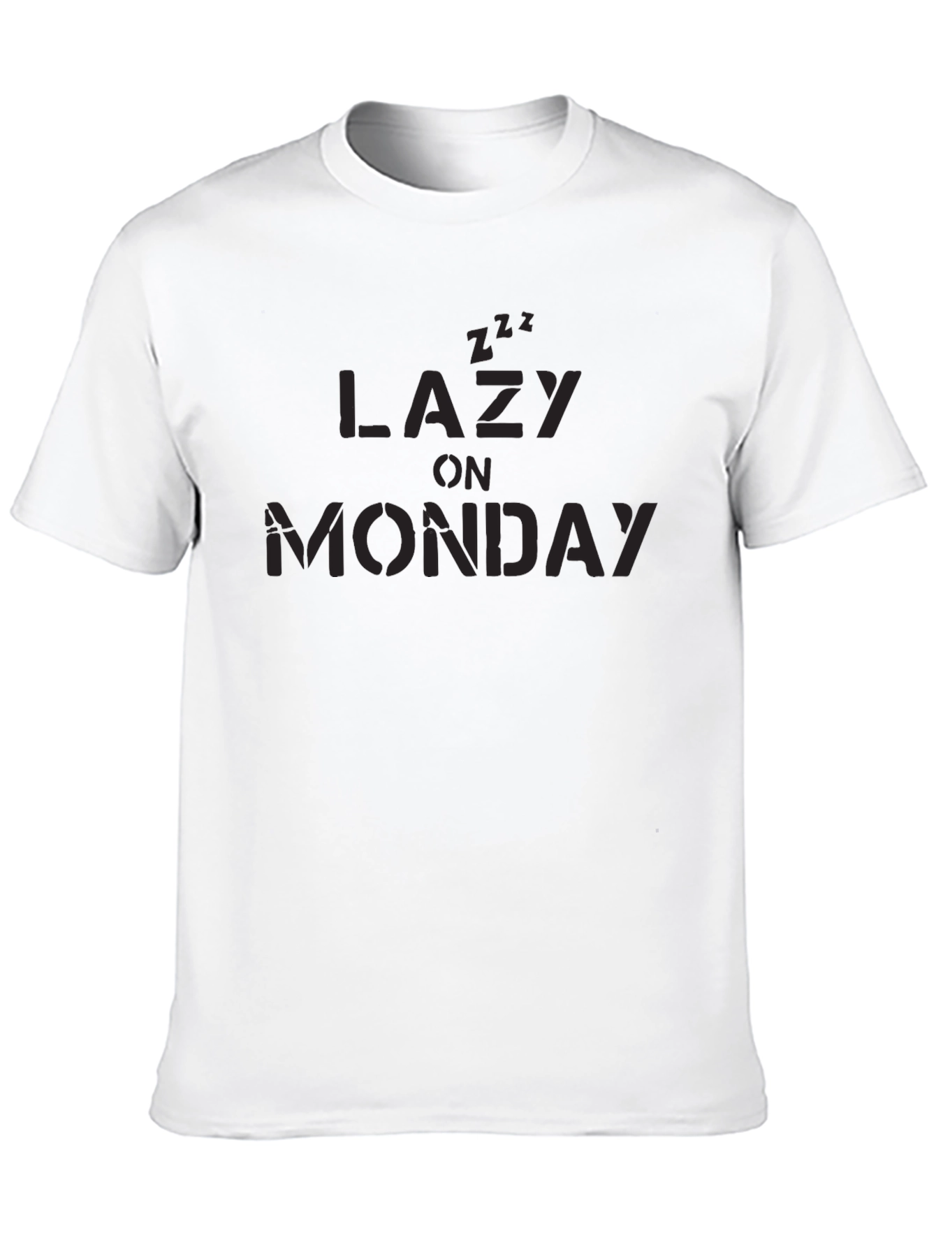 Lazy On Monday Black T-Shirt