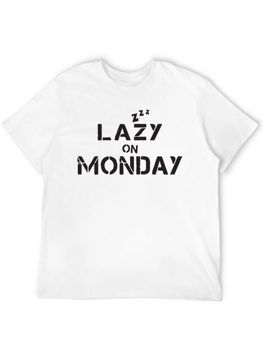 Lazy On Monday Black T-Shirt