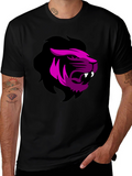 Bold Lion Graphic Tee - Black T-Shirt