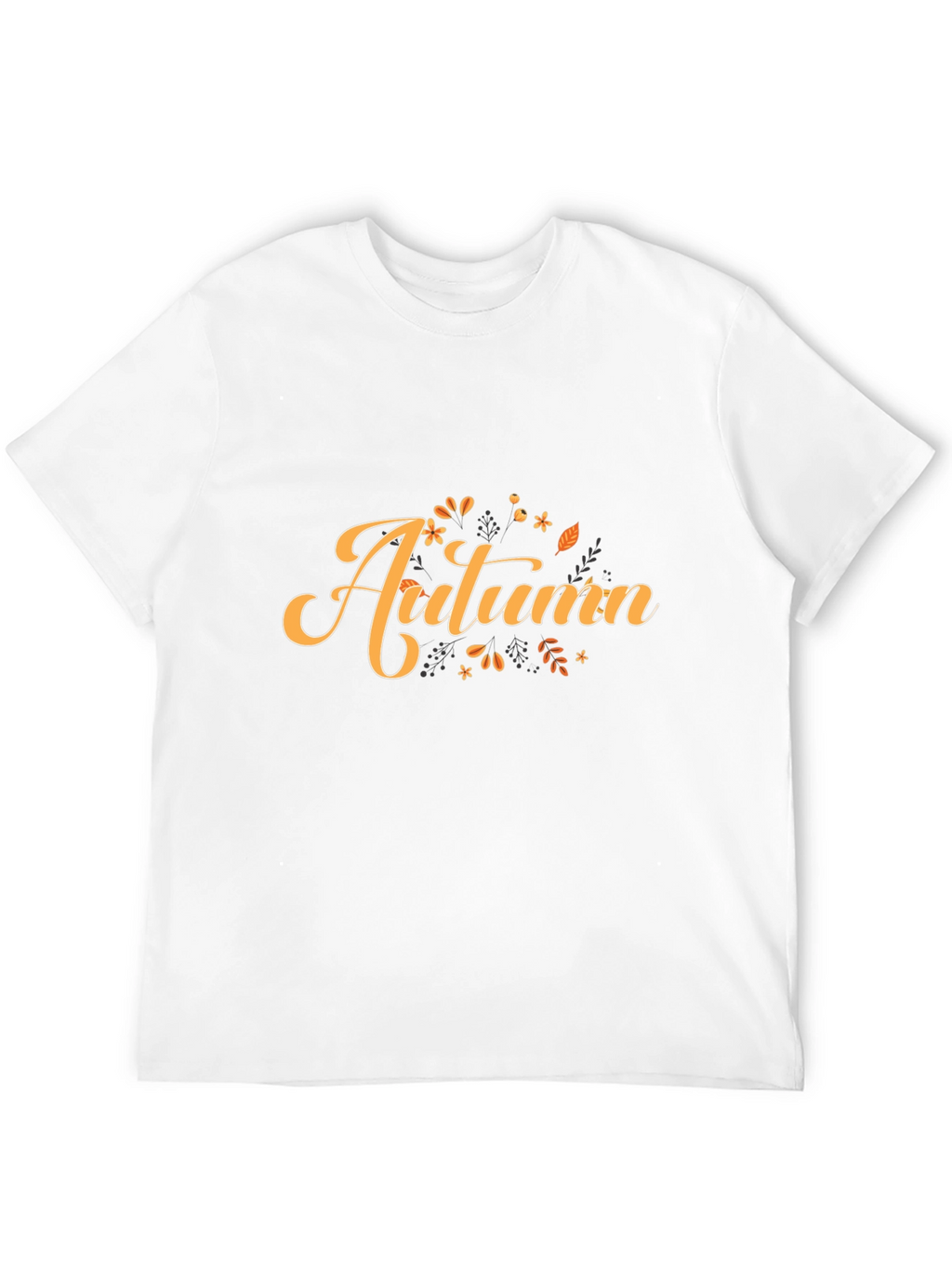 Autumn Themed Black Graphic Tee