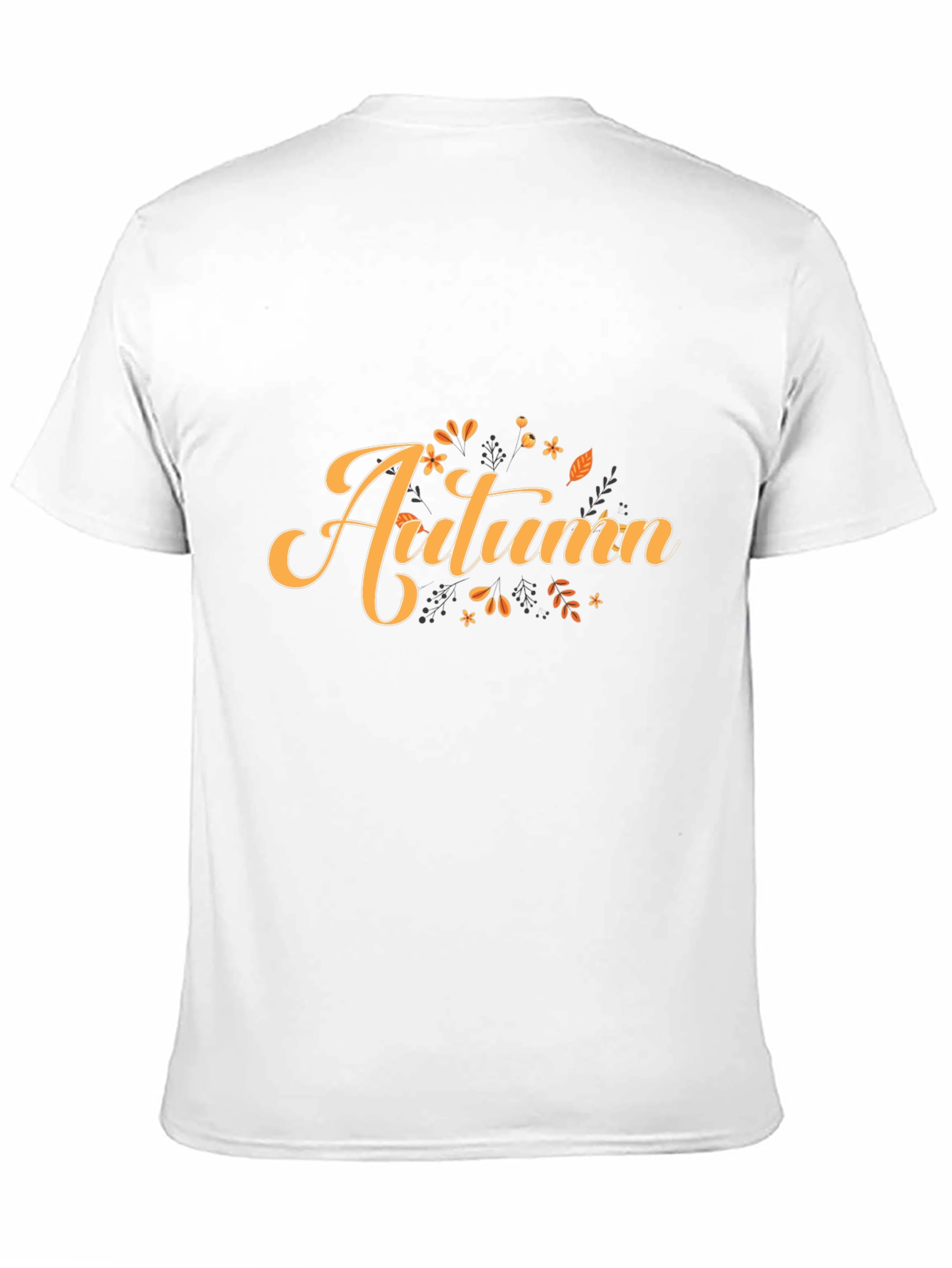 Autumn Themed Black Graphic Tee