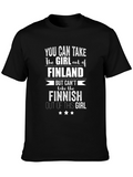 Finland Girl T-Shirt - Finnish Pride Tee