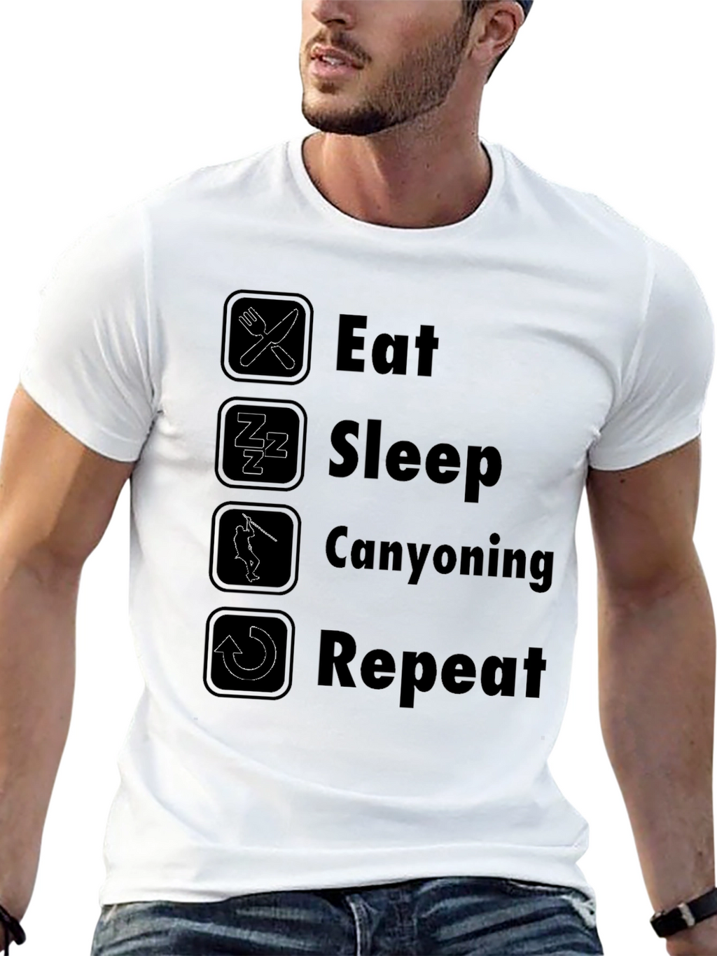 Eat Sleep Canyoning Repeat T-Shirt