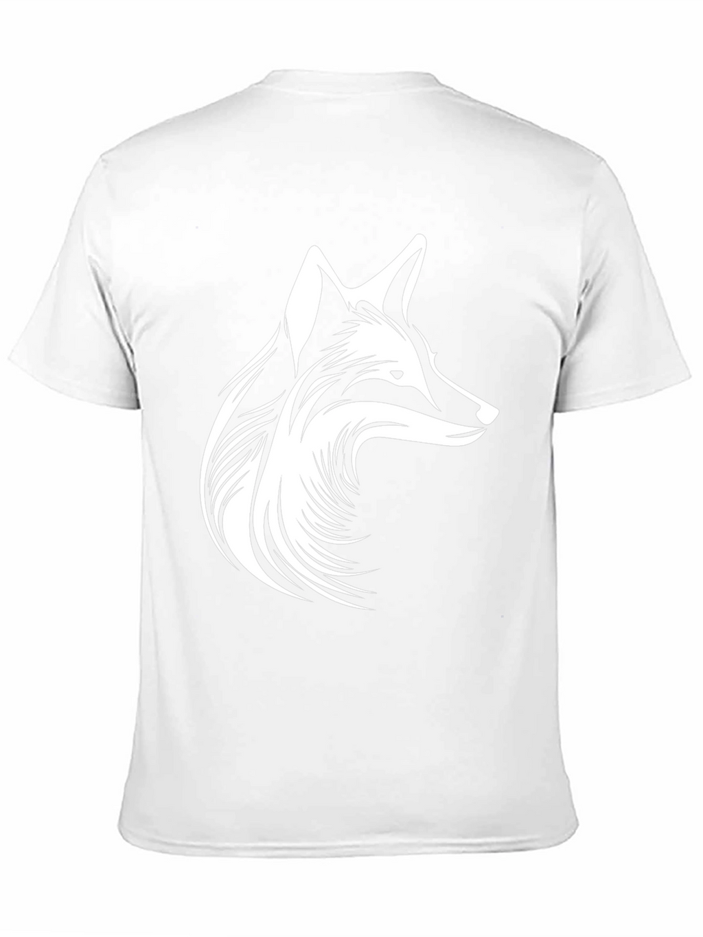 Fox Head Graphic Print Black T-Shirt