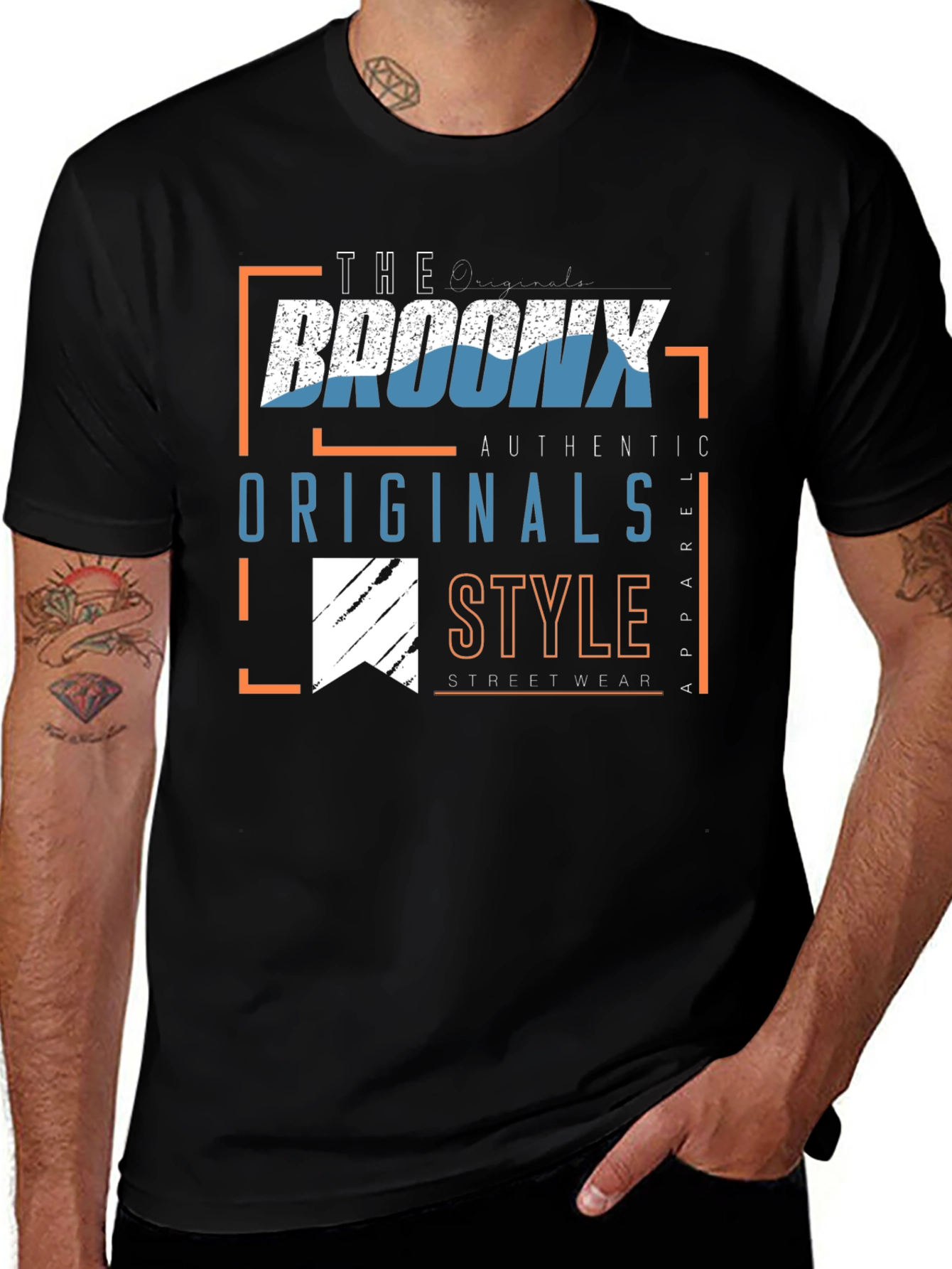 Bronx Originals Mens Graphic T-Shirt
