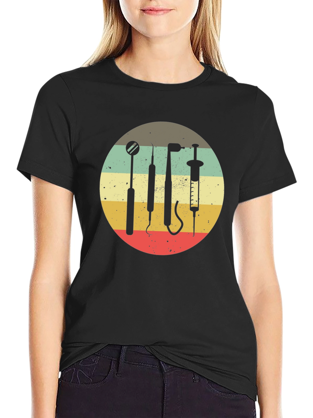 Retro Dentist Tools T-Shirt - Dental Hygiene Tee