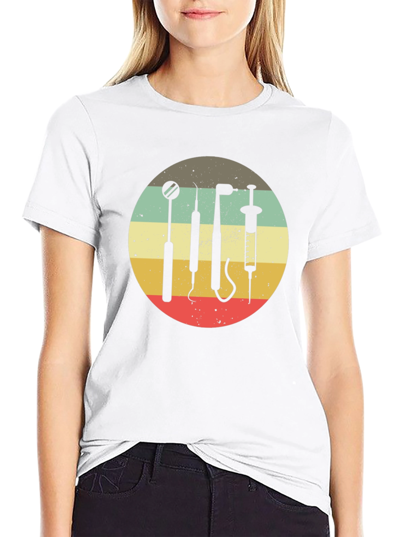 Retro Dentist Tools T-Shirt - Dental Hygiene Tee