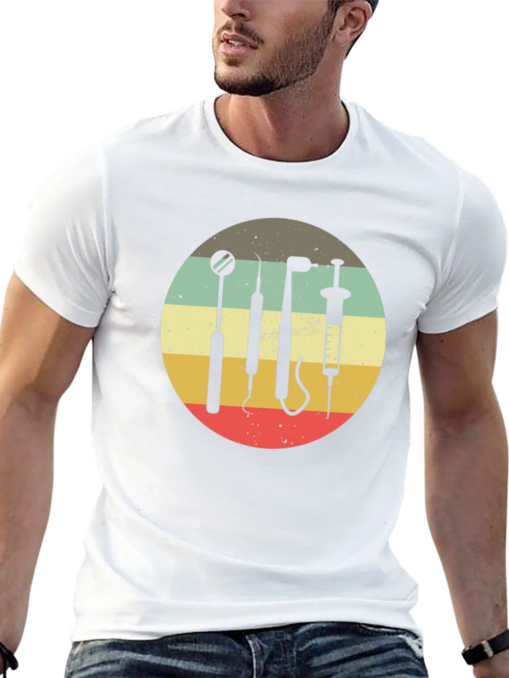 Retro Dentist Tools T-Shirt - Dental Hygiene Tee