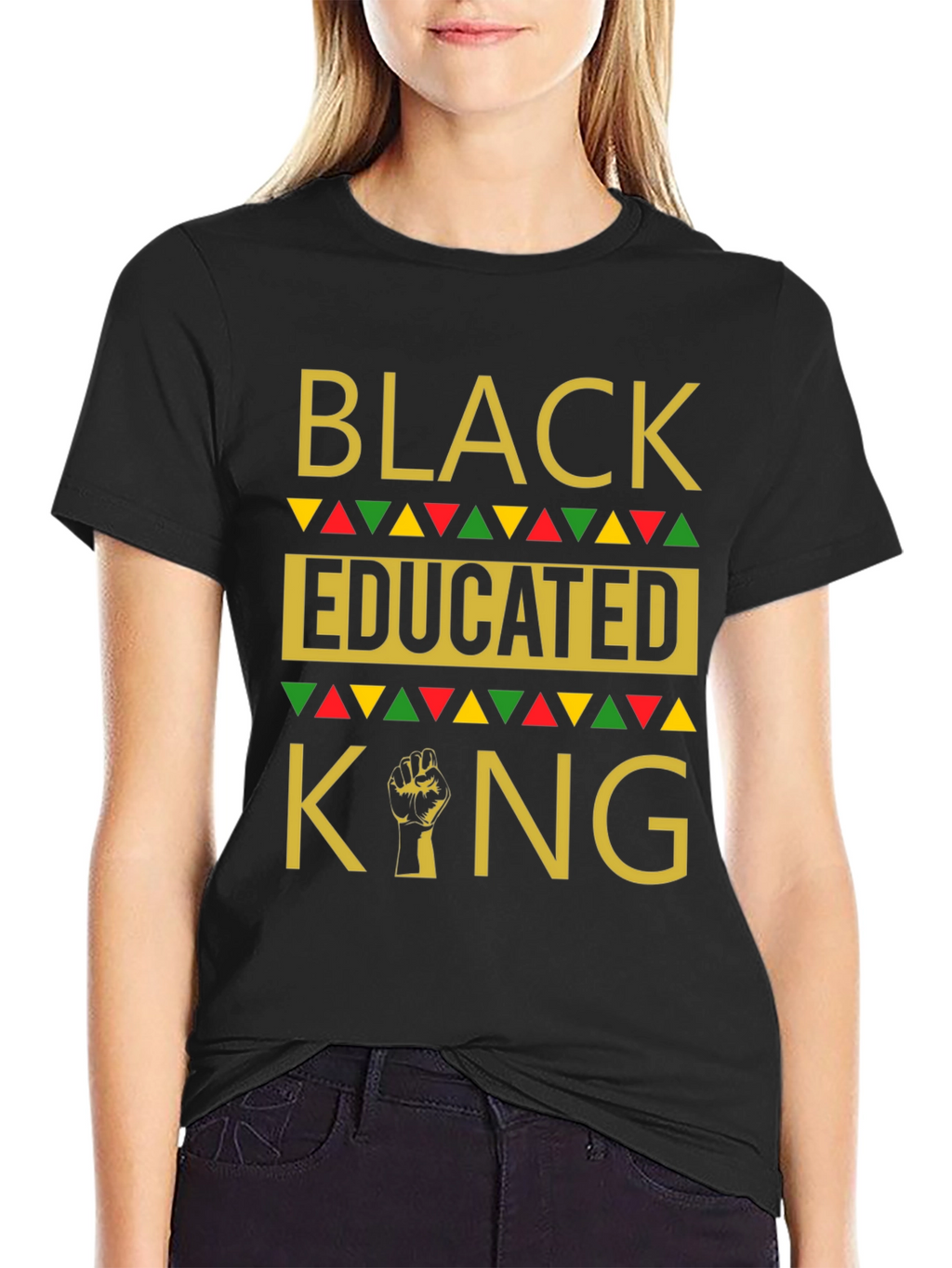 Black Educated King Graphic T-Shirt