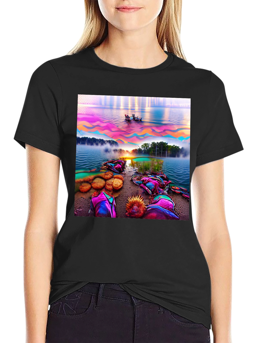 Vibrant Landscape Graphic Tee