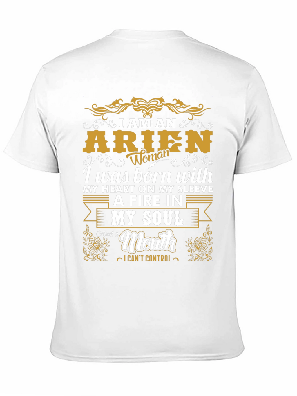 Aries Woman Graphic T-Shirt - Fire in My Soul