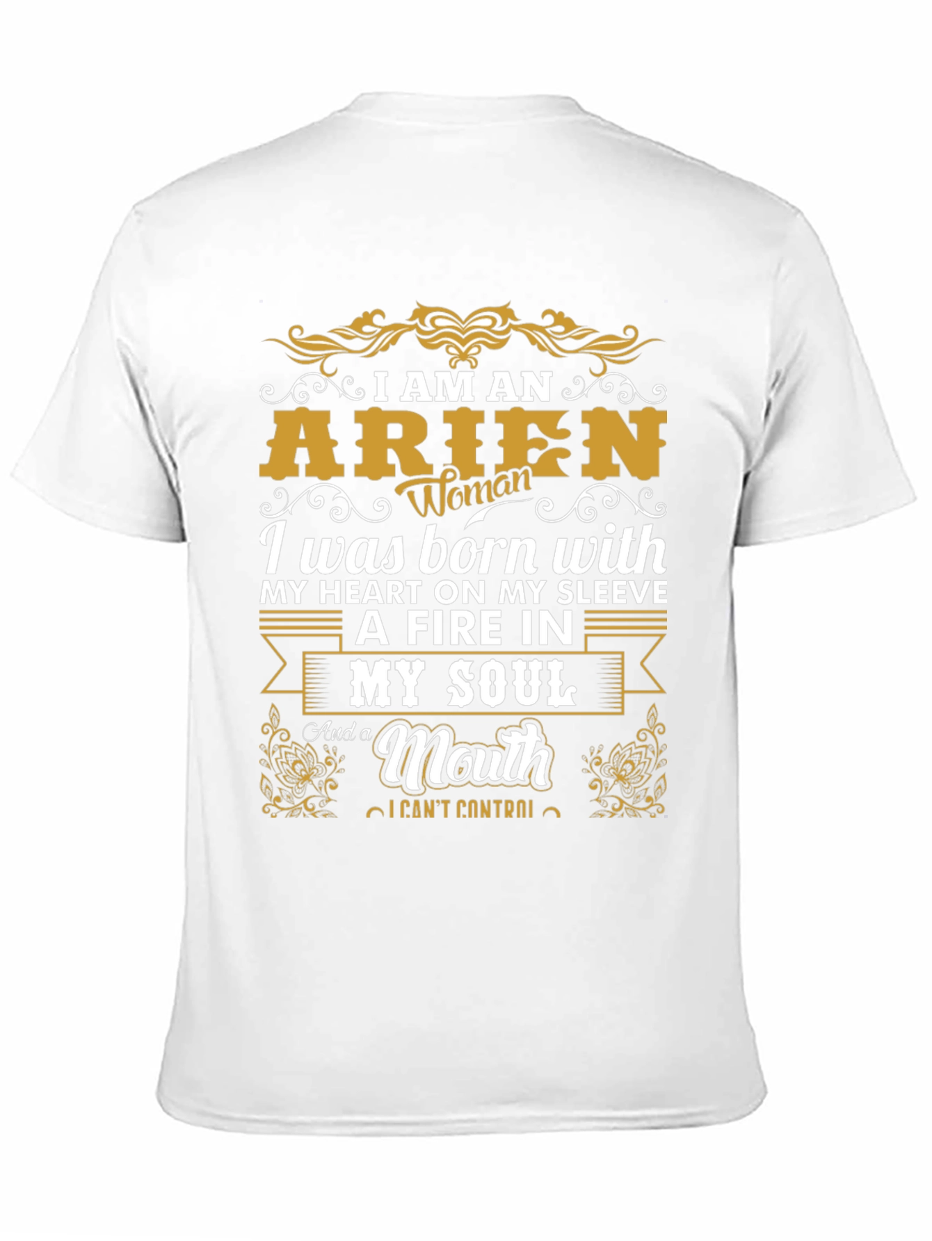 Aries Woman Graphic T-Shirt - Fire in My Soul