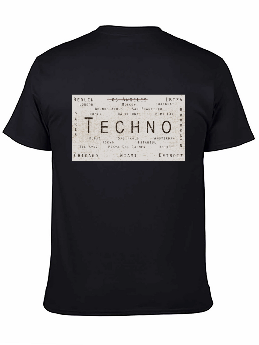 Techno Cities Graphic Print T-Shirt