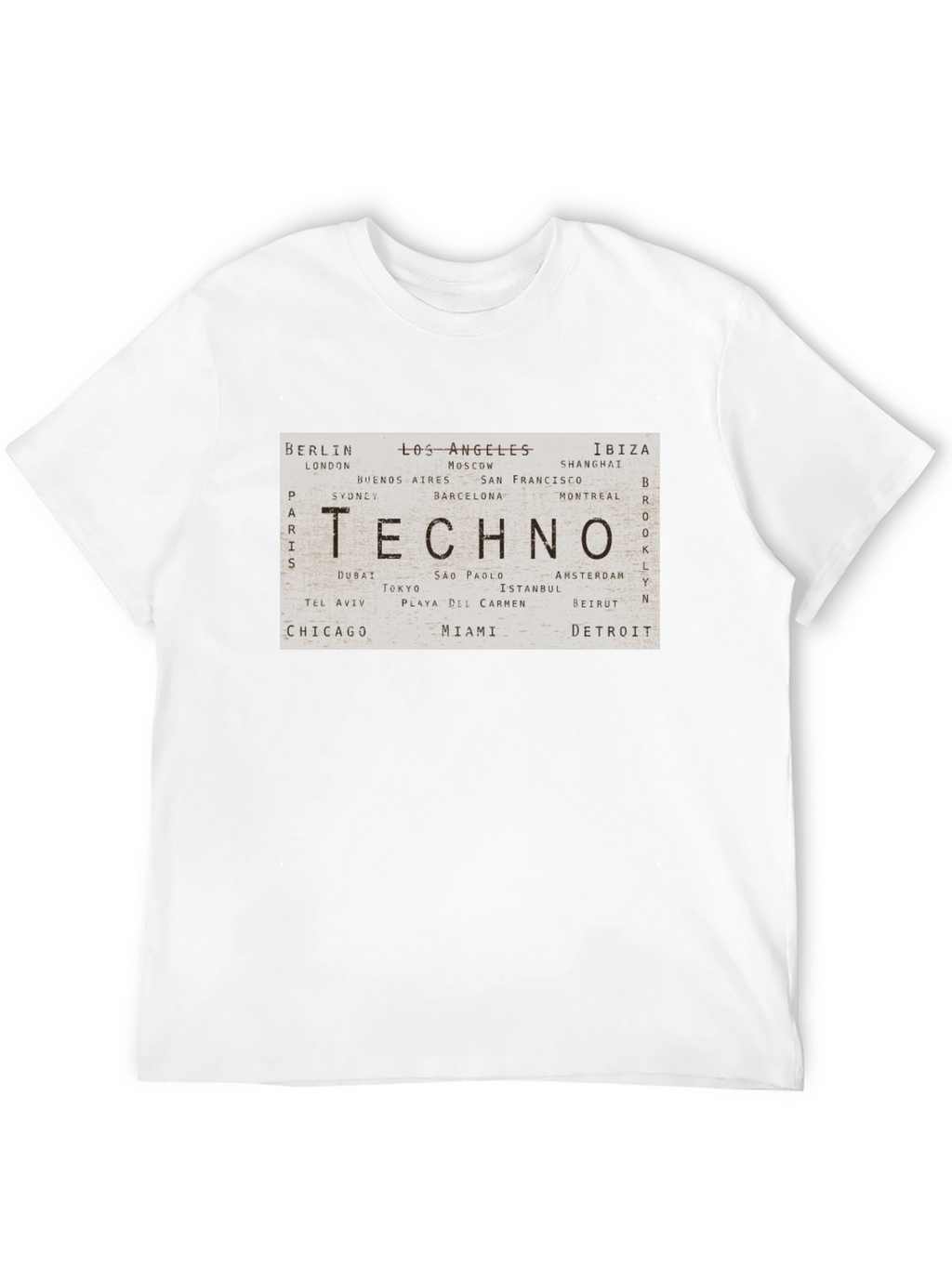 Techno Cities Graphic Print T-Shirt