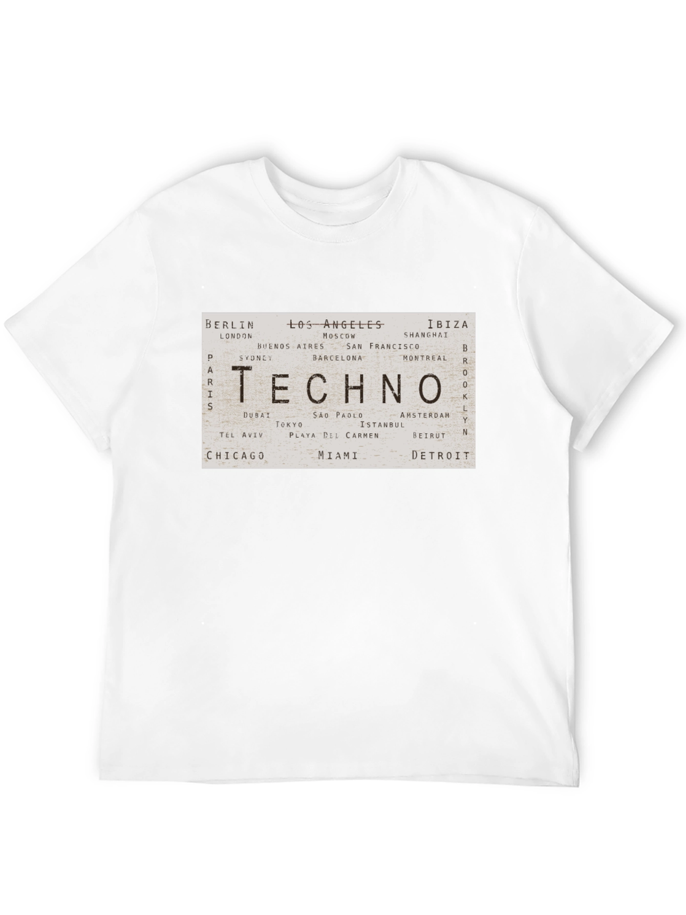Techno Cities Graphic Print T-Shirt