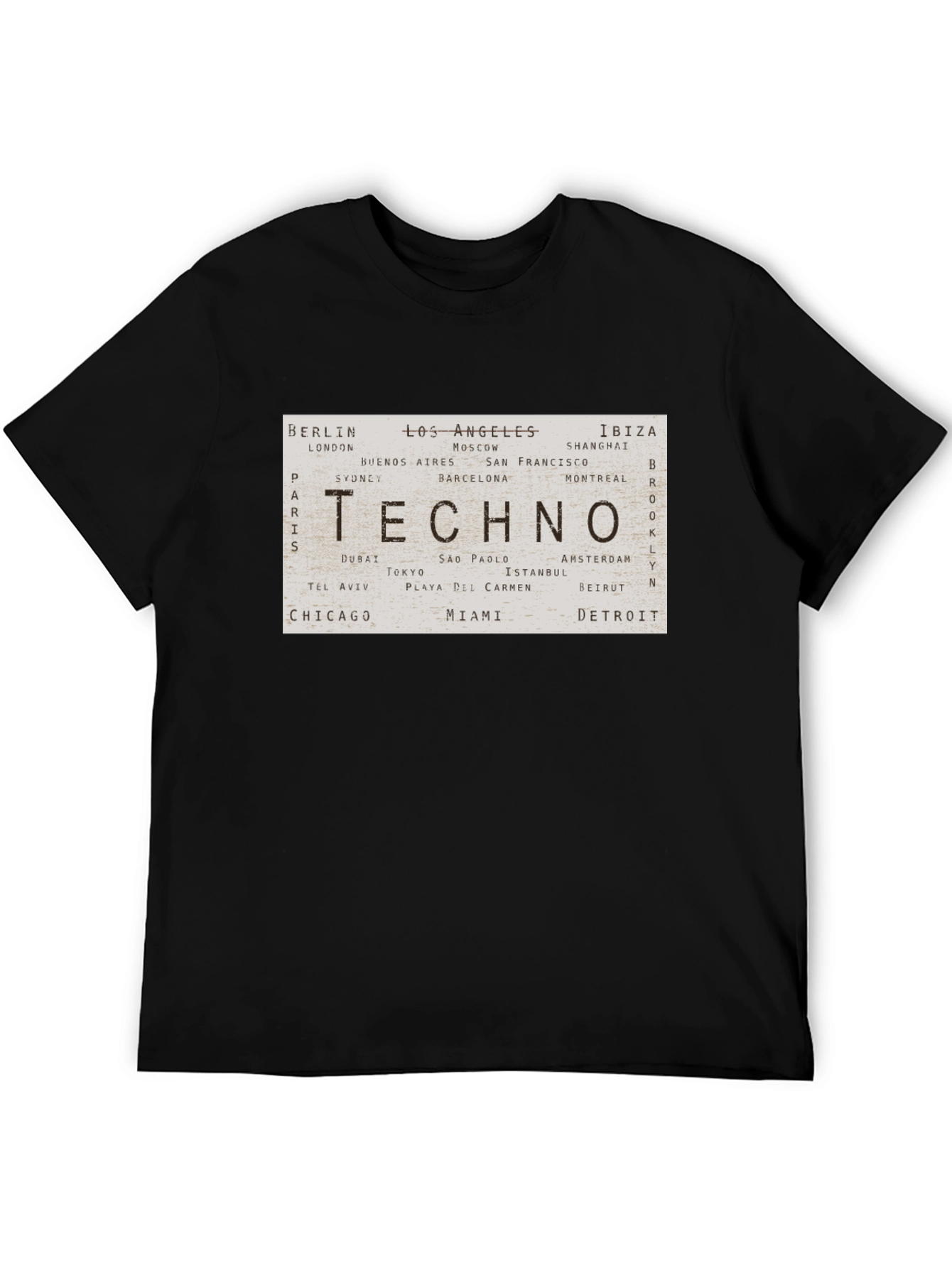 Techno Cities Graphic Print T-Shirt