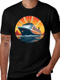 Cruise Ship Graphic Tee - Sun & Sea Adventure