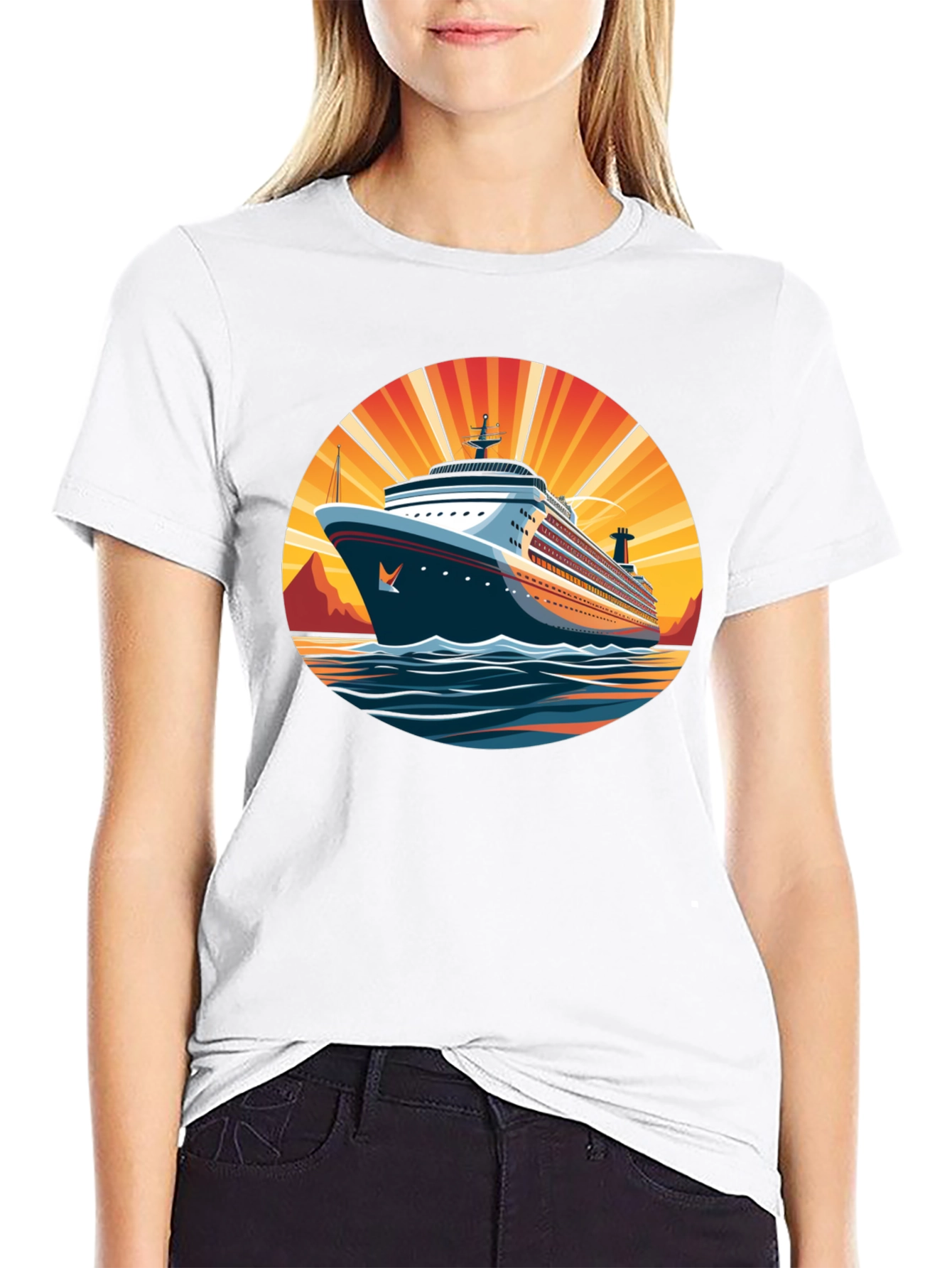 Cruise Ship Graphic Tee - Sun & Sea Adventure