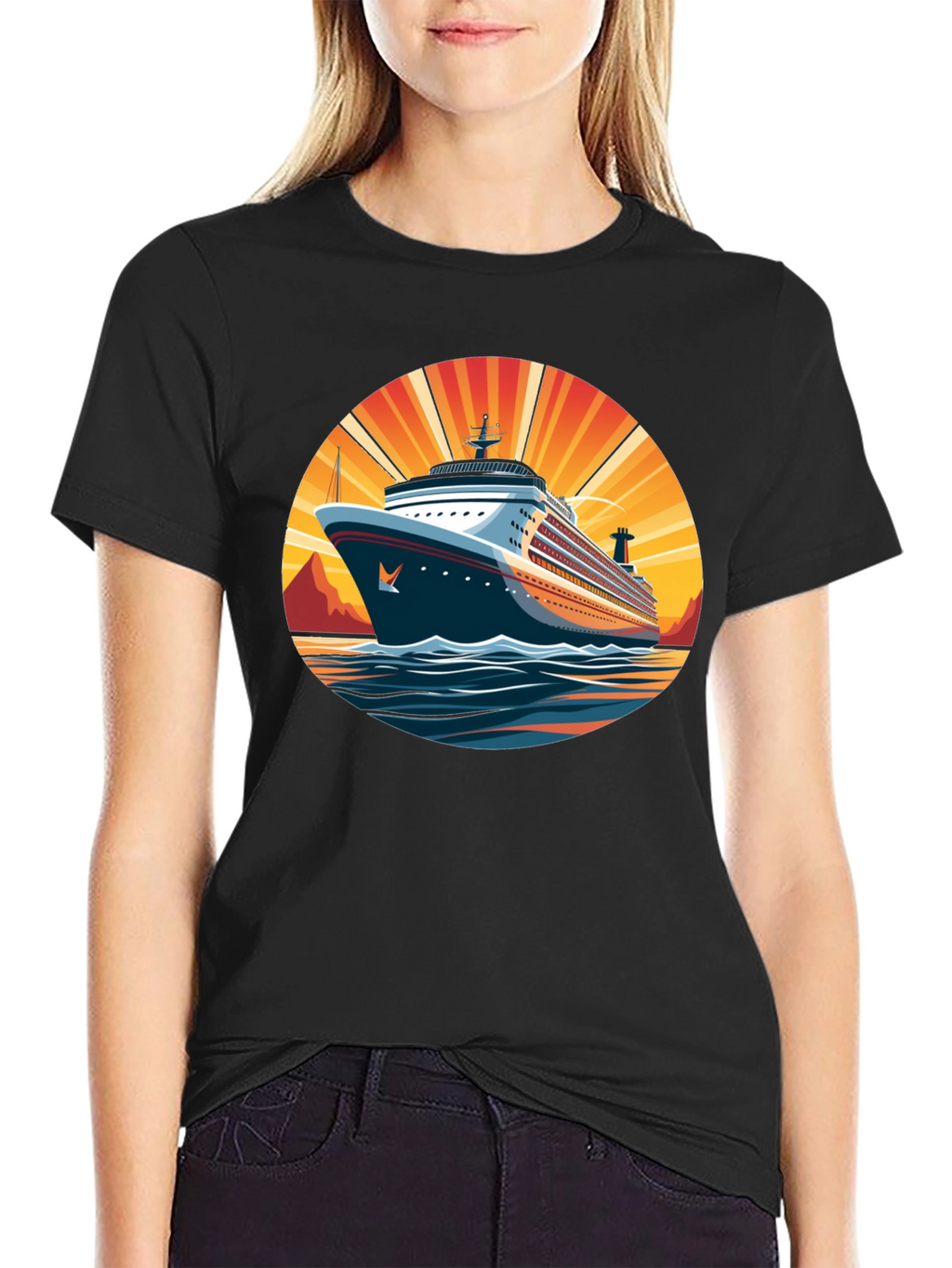 Cruise Ship Graphic Tee - Sun & Sea Adventure
